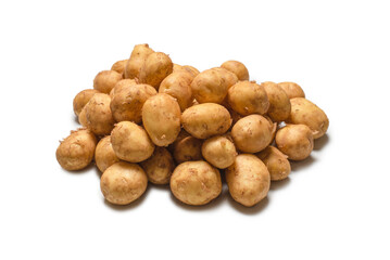 Fototapeta premium Raw potato isolated on a white background.