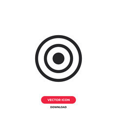 Target icon vector. Goal sign