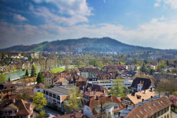 Fototapeta na wymiar Dächer von Bern Miniatur Bild