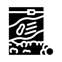 balls peanut butter glyph icon vector. balls peanut butter sign. isolated contour symbol black illustration