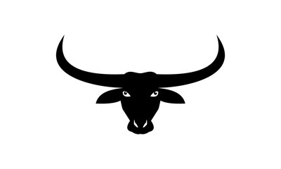 buffalo antler head vector