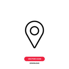 Placeholder icon vector. Pin sign