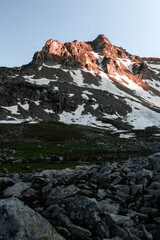Sunrise and sunset in Mercantour