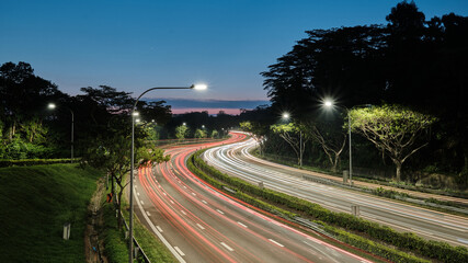 Singapore peak hour traffic