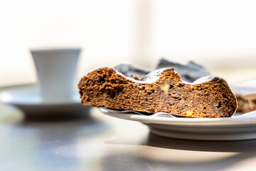 Portuguese dessert made of cornflour and honey called broa de mel