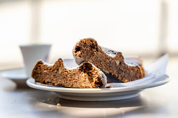 Portuguese dessert made of cornflour and honey called broa de mel