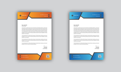 Abstract Corporate Letter Head Template
