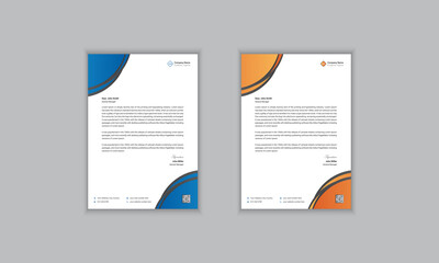 Abstract Corporate Letter Head Template