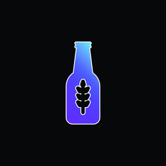 Beer blue gradient vector icon