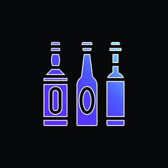 Alcohol blue gradient vector icon