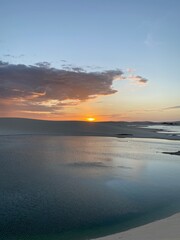Obraz premium Pôr do sol - Lagoa do Amâncio - Jericoacoara - CE 