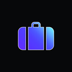 Baggage blue gradient vector icon