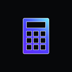 Basic Calculator blue gradient vector icon