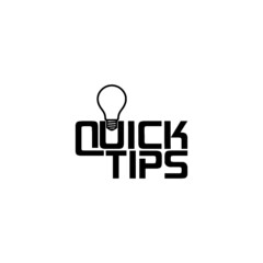 Quick tips icon isolated on white background