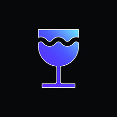 Beer blue gradient vector icon