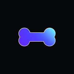 Bone blue gradient vector icon