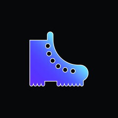 Boot blue gradient vector icon