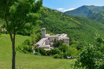 Fonte Avellana Sanctuary in Italy in the countryside