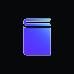 Book blue gradient vector icon