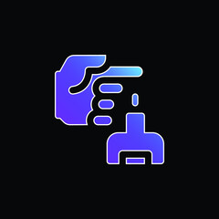 Blood blue gradient vector icon