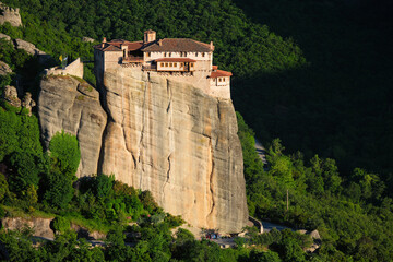 Fototapeta na wymiar Monastery of Rousanou in Meteora in Greece