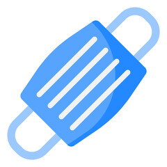 facemask flat style icon