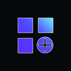 Add blue gradient vector icon
