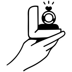 marriage proposal icon