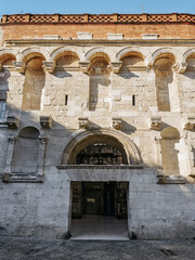 Golden gates of Diocletian's palace in Split, Croatia.
