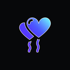 Balloons blue gradient vector icon