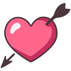heart with arrow icon