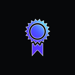 Award blue gradient vector icon