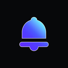 Bell blue gradient vector icon