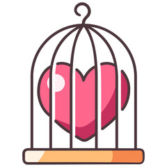 cage heart icon