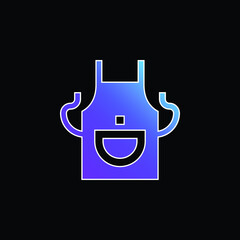 Apron blue gradient vector icon