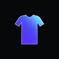 Black Tshirt blue gradient vector icon