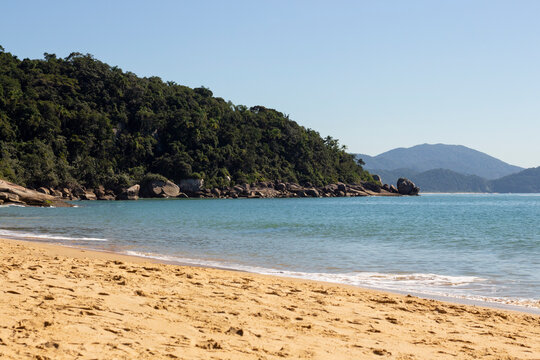 Brazilian Beach Coast. Sand and Sea Background © Vitor