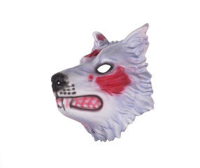 wolf mask isolated on white background