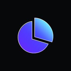 Black Circular Graphic blue gradient vector icon