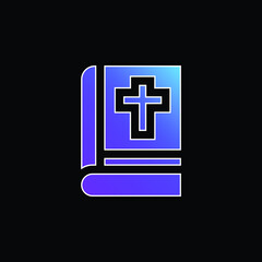 Obraz premium Bible blue gradient vector icon