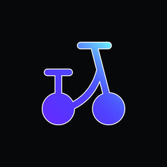 Bicycle blue gradient vector icon