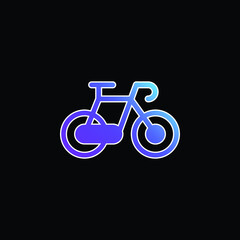 Bike blue gradient vector icon