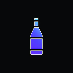 Bottle blue gradient vector icon
