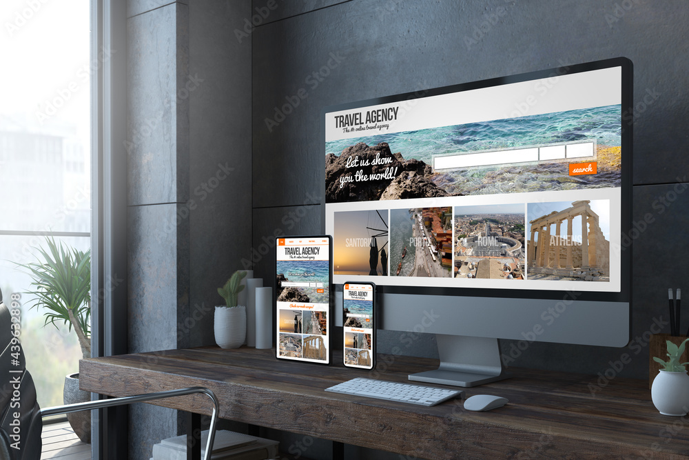 Poster responsive desktop devices