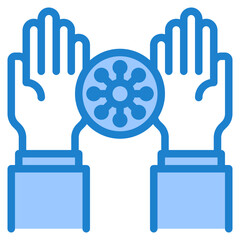 handwash blue style icon