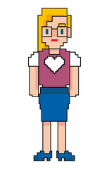 blond female avatar