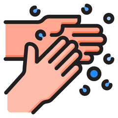 hygiene color line style icon