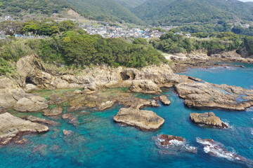 高知県土佐清水市　明神岬の風景