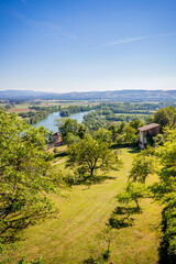 Obraz premium Vue depuis le Château-fort de Trévoux