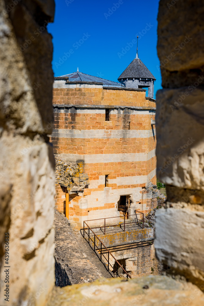 Wall mural Le Donjon octogonale du Château-fort de Trévoux